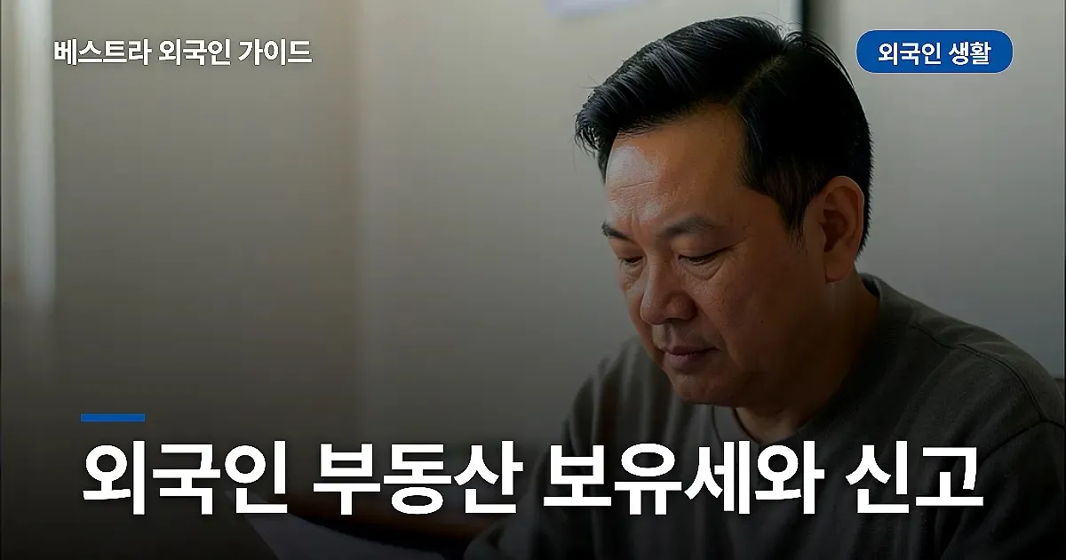 외국인 부동산 보유세와 임대소득 신고